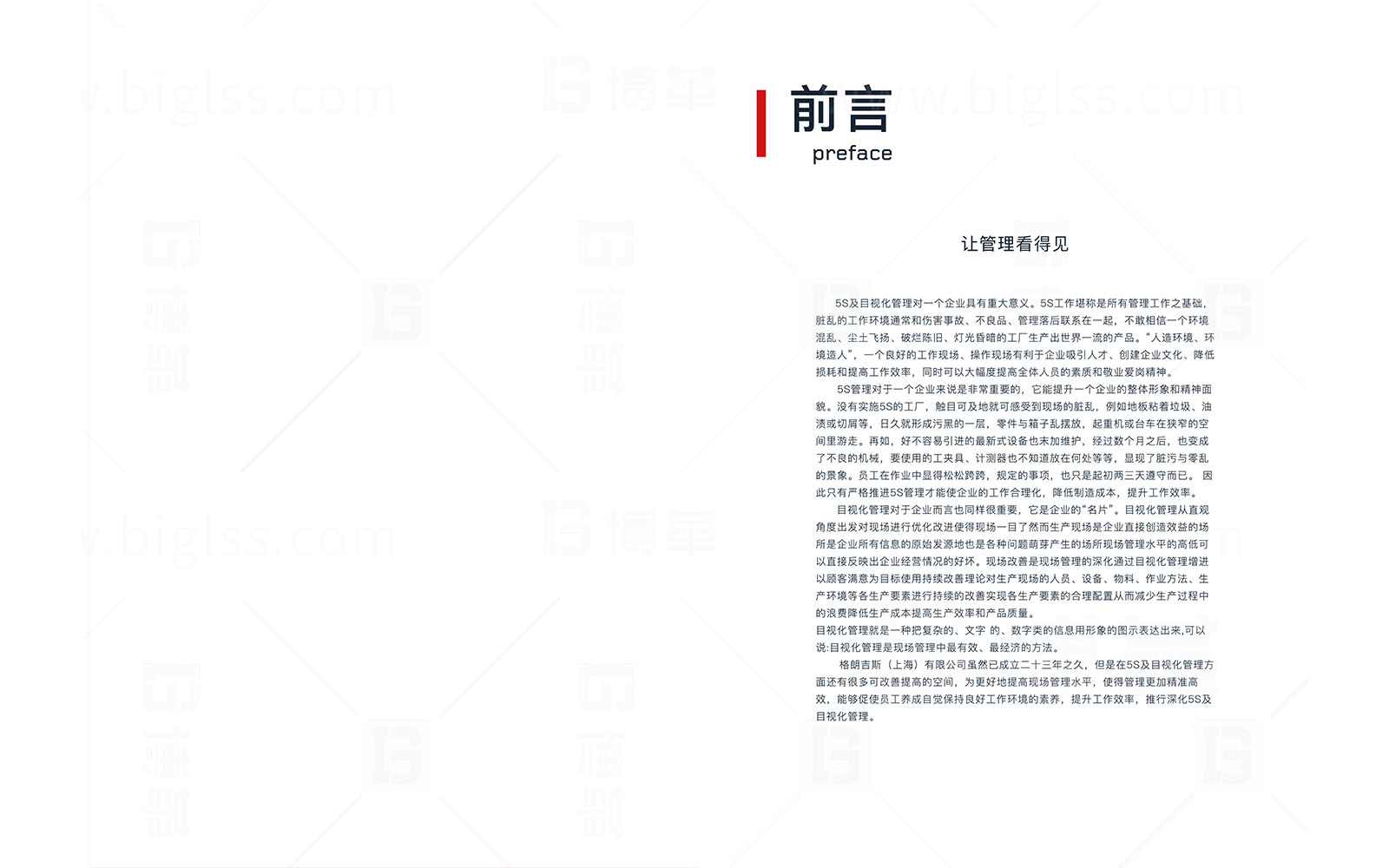 格朗吉斯 目視化設計 上海博革 博革咨詢 格朗吉斯目視化設計手冊