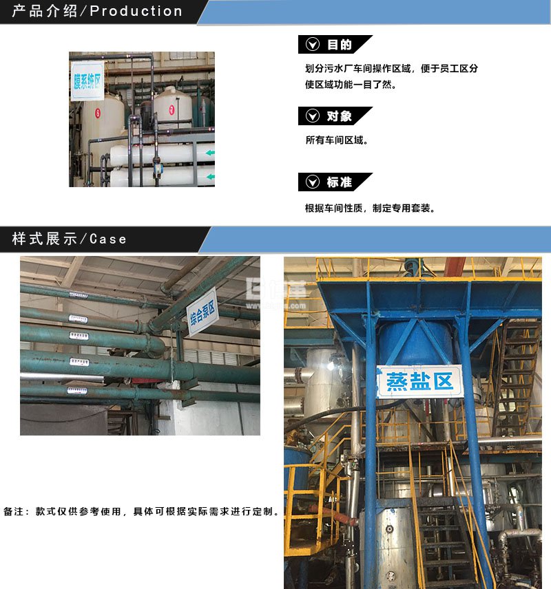 污水處理廠(chǎng)區(qū)域標(biāo)識(shí)牌