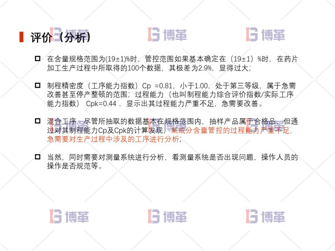 評價(分析) 上海制藥廠生產(chǎn)過程控制分析案例 評價(分析)